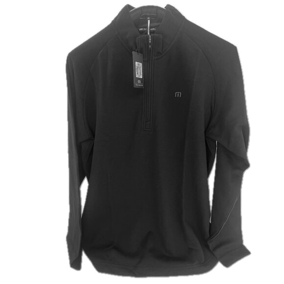 NWT - Travis Mathew Upgraded Quarter Zip - Black - various sizes - Picture 1 of 3